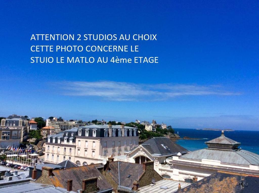 Les Studios Vue Mer Le Matlo Dinard Bagian luar foto